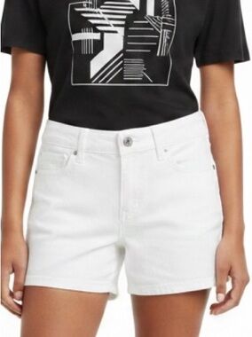 Joe's Jeans Girls White Denim Mid Rise Shorts | Size 12